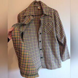 Queen's Way To Fashion Vintage Light Wool Shirt Jacket